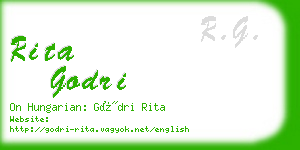 rita godri business card